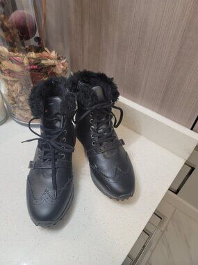 Duca Del Cosma Ladies Golf Boots Black Sabrina Waterproof Size 8.5